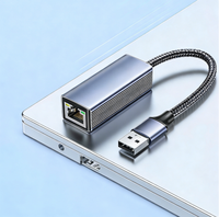 Adaptador Ethernet Gigabit USB 3.0 de Fábrica Directa, Tarjeta LAN Externa con Cable de 1000Mbps, Fábrica China, Marca Privada, Mac, PC, OEM, ODM