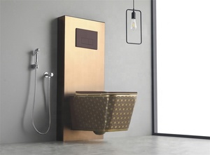 Inodoro Moderno Suspendido de Porcelana sin Borde con Sifón en P para Baño - Fabricante de Artículos Sanitarios - Product Image 1