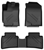 Tapis de sol de voiture 3D TPE toutes saisons, ensemble complet de 3 pièces, sur mesure, de luxe, à bords surélevés, pour la protection des voitures de la série Hyundai