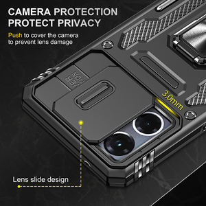 เคสโทรศัพท์กันกระแทกขาตั้งแม่เหล็กรถยนต์ไฮบริด TPU + PC สำหรับ <span class=keywords><strong>OPPO</strong></span> <span class=keywords><strong>Reno</strong></span> <span class=keywords><strong>7</strong></span>สินค้าใหม่ - Product Image 3