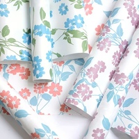 Papier d'emballage floral à motifs groupés, matériaux d'emballage imperméables pour bouquets de cadeaux DIY pour le festival Qixi, pour les fleuristes