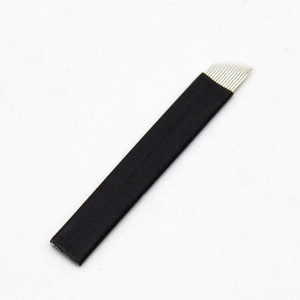 Pluma de tatuaje <span class=keywords><strong>Microblading</strong></span> del fabricante con 12 14 16 18 Hojas de agujas negras de 0,2mm para Microblade de <span class=keywords><strong>cejas</strong></span> permanente - Product Image 2