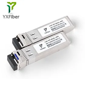 10G SFP+ BIDI Hot Pluggable Transceivers 1330nm 1270nm 40km Simplex LC Module For Data Center