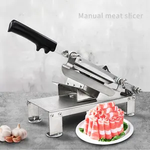 Manual Meat Slicer Chopper Daging Domba/Sapi Daging Beku Pengiris Memotong Kentang/Wortel/Mesin Gulungan Rumah Tangga Tangan mincer