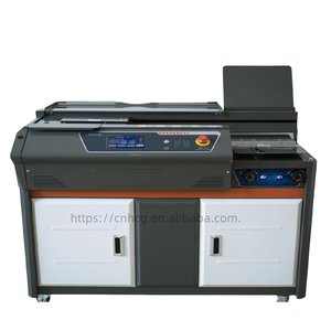 Machine de découpe de papier entièrement automatique, Machine de collage d'équipement publicitaire graphique de reliure de documents d'appel d'offres adhésif thermofusible - Product Image 1
