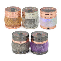 Ensemble meuleuse de fumée meule à courroie en plastique ambré alliage de zinc style moderne briquets d'emballage pour accessoires fumeurs