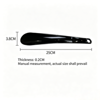Chausse-pieds en plastique à long manche de 25 cm, 2 pièces avec trous de suspension, conception extra longue pour hommes et femmes
