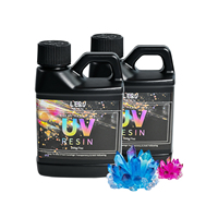 LEQU Pegamento UV Transparente de 200g, Curado Rápido, para Joyería, Manualidades y Unión de Vidrio