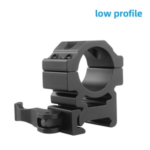 Custom 25.4mm <b>Quick</b> <b>Release</b> Aluminum Tube <b>Clamp</b> 21mm Base Hunting Red Dot Adapter Optic Holder Matte Black Shooting Gear - Product Image 4