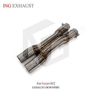 Sistema de Escape de Acero Inoxidable ING con Tubo en X para Silenciador Ferrari 812, con Alto Rendimiento y Piezas de Tubo de Escape Automotriz - Product Image 2
