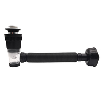 Siphon de lavabo moderne en ABS chromé en acier inoxydable, anti-odeur et anti-insectes, installation facile, JIELIN