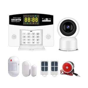 Haute qualité tuya sans fil maison wifi gsm système d'alarme de sécurité maison intelligente système d'alarme anti-intrusion maison système d'alarme anti-effraction