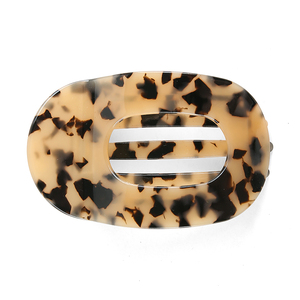 Pince à cheveux personnalisée en acétate en forme de nuage pour fille, pince requin colorée élégante, pinces à cheveux semi-circulaires rondes, vente en gros - Product Image 2