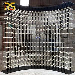 Portabottiglie in acrilico moderno con luce a LED su misura per cantina vino galleggiante porta espositore per Home Bar - Product Image 2