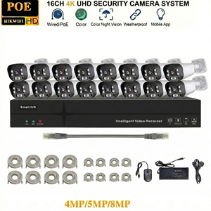 Sistema de Câmeras de Segurança HIKWIFI 4/8/16 CH Bullet Dome POE Gravador de Vídeo em Rede para Casa Sistema de Vigilância Sem Fio - Product Image 1