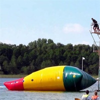 Blobs de catapulte d'eaux gonflables Sac d'oreiller de lancement de saut plein d'entrain goutte d'eau gonflable à vendre