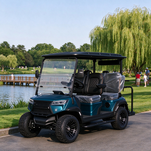 Carrito de Golf Eléctrico de Litio Todoterreno Elevado para 4 Personas, Ideal para Zonas Escénicas de Montaña - Product Image 1