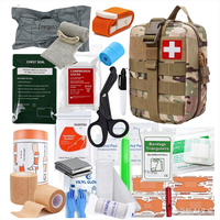 Trousse de premiers secours multifonctionnelle 15 pièces avec hache et pelle, équipement de survie d'urgence robuste