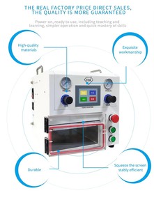 Machine de lamination d'écran de téléphone OEM/ODM, meilleur équipement de remise à neuf de téléphone TBK 108P, laminateur OCA avec machine à enlever les bulles - Product Image 3
