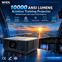 Projecteur laser 10 000 lumens pour salle de formation de simulateur de vol à projection immersive et système de simulation professionnel