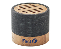Mini haut-parleur portable sans fil personnalisé en bambou naturel FOCUS offre spéciale cadeau d'affaires promotionnel écologique