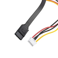 Kabel Daya Data SATA 30CM 7+15 PIN Kabel Penghubung Hard Disk SATA MINI 4PIN 2.54MM Kabel Daya Motherboard