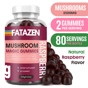 Gommes de complément à la crinière de lions et champignons avec marque privée OEM Gommes bio Reishi Cordyceps Dinde Gommes aux champignons Maitake Shiitake - Product Image 5