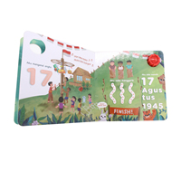 Livres sonores d'histoire d'hymne de langue indonésienne pour les enfants apprennent le jouet de coran pour les enfants livre sonore islamique
