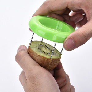 Eco-Friendly Stainless Steel Kiwi <b>Fruit</b> Cutter Slicer Manual Home <b>Vegetable</b> <b>Fruit</b> <b>Tools</b> with PP Material Food Grade Handle - Product Image 5