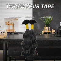Cheveux naturels indiens vierges pour tresses et dreadlocks, extensions de cheveux à double trame, noirs naturels pour tissage