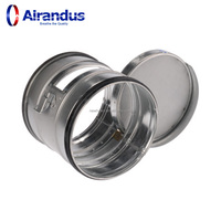 Nouvelle boîte de filtration HVACR FB/FRD moderne pour conduit rond, cassette de filtre à panneaux EU3/EU4 avec joints - Utilisation hôtelière et en cuisine