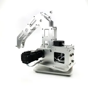 4 축 로봇 암 로봇 기계 팔 기어드 모터 폐쇄 루프 전체 키트 + 공압 클로