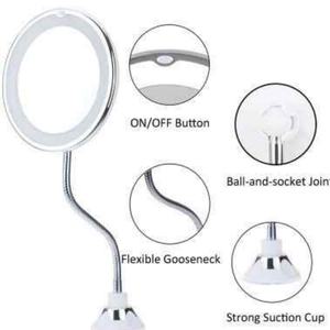 Miroir de maquillage mural anti-buée, miroir de douche pour le rasage, miroir grossissant 10x avec lumière, vente chaude - Product Image 1