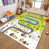 Tapis de jeu éducatif extra large pour enfants, tapis de ville pour la maison, tapis d'exercice et de jeu pour bébés, vente en gros d'usine