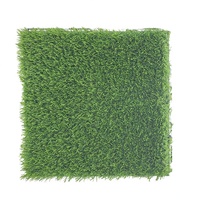 Césped Sintético Cuadrado Moderno para Exteriores, Baldosas de Césped Artificial Encajables, Antideslizantes, Cepilladas, Impermeables, Ecológicas, DIY