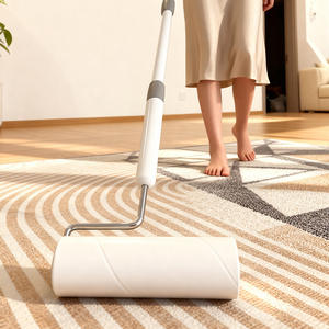 กระดาษม้วนลูกกลิ้งกำจัดขน 24 ซม. แบบฉีกเปลี่ยนได้ พร้อมแปรงลูกกลิ้งกำจัดขนและดักจับขนสัตว์เลี้ยง - Product Image 1