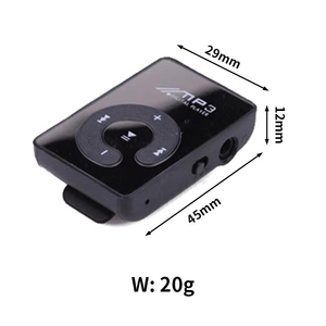 Reproductor MP3 Metálico Mini Directo de Fábrica, Botones Físicos, Dispositivo de Música Portátil, Regalo para Estudiantes, Compatible con Expansión de Tarjeta TF, Azul - Product Image 3