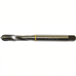 Macho de roscar estándar Ta1470 sin recubrimiento, helicoidal de 15 grados para orificios ciegos, tolerancia 6H, machos y terrajas - Product Image 2