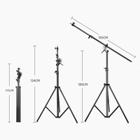 Boîte à lumière LED de studio 4m double usage avec trépied pour éclairage continu et diffusion en direct, idéale pour la photographie et l'éclairage supérieur