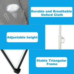 Chaise de camping double portable avec cadre en acier allié durable, table parapluie, porte-boissons, glacière et sac de transport - Pour extérieur, plage, patio - Product Image 5