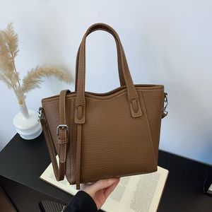 Le sac décontracté grande capacité pour femme le plus vendu en 2025, le sac à bandoulière et sac croisé à motif litchi - Product Image 2