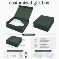 Boîte cadeau pour bébé, carton couché personnalisé, fermeture magnétique, emballage de luxe avec fenêtre, recyclable, vente en gros