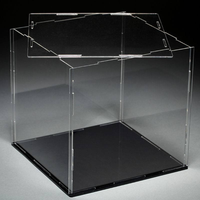 Boîte de présentation transparente en acrylique, cube de rangement en plastique pour figurines de collection, jouets pour tous les modèles