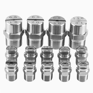 Đầu phun tia nước hình quạt áp suất cao 1/4'' BSPT, chất liệu thép không gỉ 304, thiết bị vệ sinh - Product Image 1