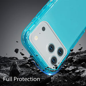 Funda Protectora Transparente de TPU+PC con Protección 360° a Prueba de Golpes para iPhone 11 12 13 <span class=keywords><strong>Mini</strong></span> 16e 17 Pro Max <span class=keywords><strong>Samsung</strong></span> <span class=keywords><strong>S23</strong></span> S24 S25 Plus Ultra A53 Note 20 - Product Image 6