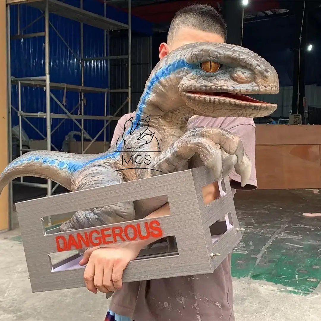 MCS-Dinosaur World Reality Raptor Dinosaur Baby T-REX e pterosauro burattino a mano