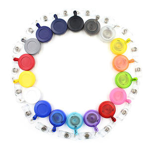 Clip de badge rétractable transparent givré à ouverture facile avec boucle pour badge de travail de médecin et d'infirmière, impression de badge de marque - Product Image 5