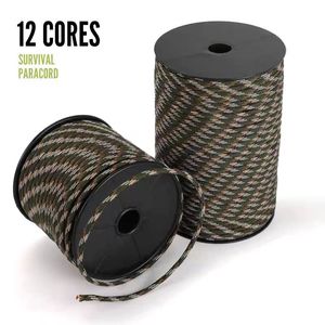Corde d'<span class=keywords><strong>escalade</strong></span> professionnelle ENDNUS 4 mm Type III 550, haute ténacité, cordon en nylon à 7 brins, imperméable, légère, en stock pour la randonnée - Product Image 6