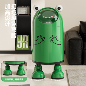 ถังขยะรูปกบ 16 ลิตร ทรงกระบอก มีฝาปิด แบบตั้งพื้น สำหรับใช้ภายในอาคาร - Product Image 1