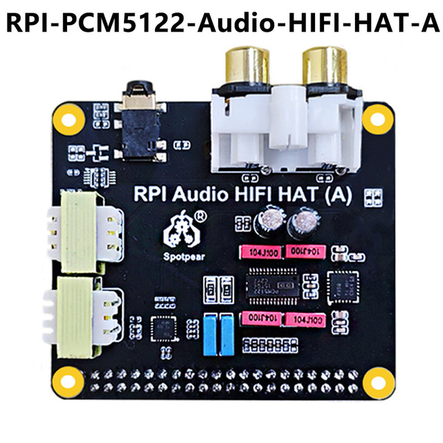 Raspberry Pi 5 PCM5122 I2S HIFI Sound Card DAC Expansion Also Supports PI4/PI3/Zero Full Series